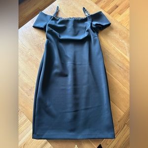 Calvin Kline little black dress with metal chain detail